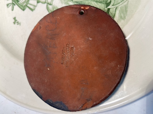 WHW BDM 1934 Porzellan Teller & Medaille No Bajonett Dolch – Bild 2