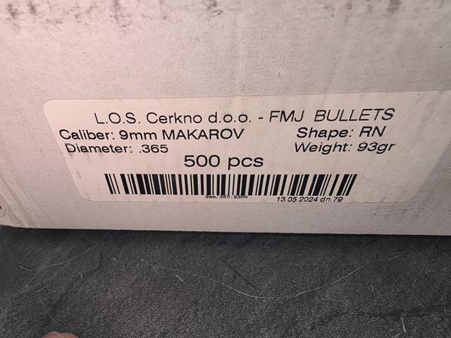 832 LOS .365 9mm Makarov 93gr Geschosse neu – Bild 3