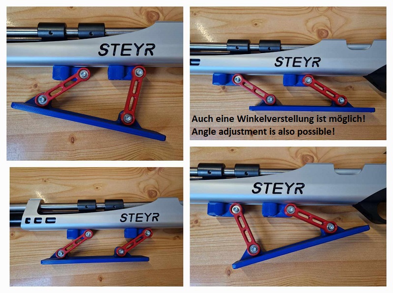 Einstellbar Auflageschaft Handauflage fur Walther Steyr Anschütz FWB Matchgewehre Palmrest PRO WKP – Bild 3