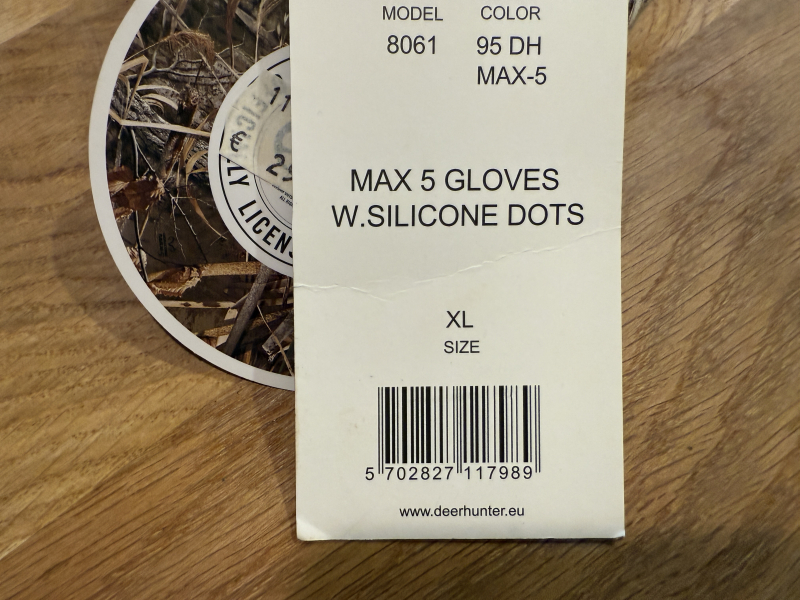 Deerhunter Jagdhandschuhe Tarnjagd Realtree Max-5 Gr.XL – Bild 3