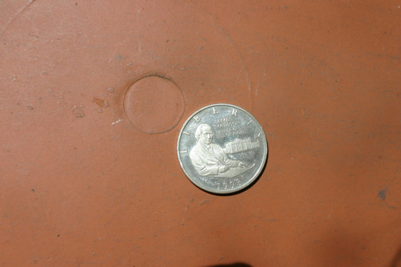 Silbermünze US Half $ Gedenkmünze James Madison v. 1993 – nuotrauka 2