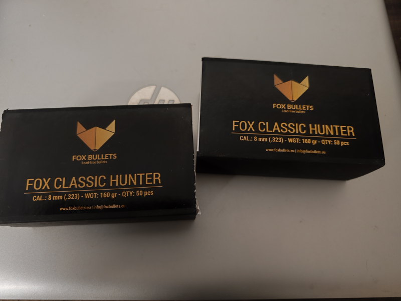 Fox Classic Hunter Geschosse .323 mit 160 grs. – billede 2