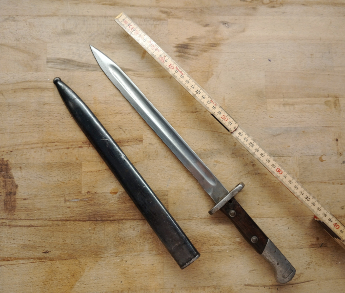 original Seitengewehr / Bajonett 71/84 mit Stahlscheide – Bild 2