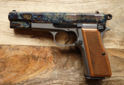 Pistole FEG (FN HP Kopie) buntgehärtet PVD-beschichtet 9mmLuger – Bild 2