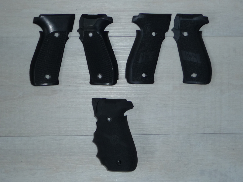 2 original Magazine Sig Sauer P226 mit „Gummiboden“ + diverse Griffschalen – Bild 3