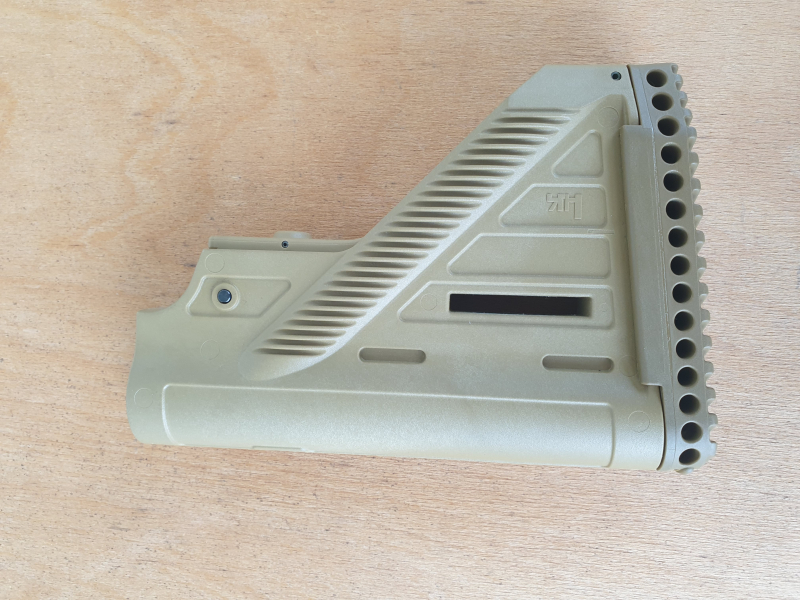 Heckler & Koch SLIMLINE Schulterstütze für MR223 in RAL8000 – Bild 2
