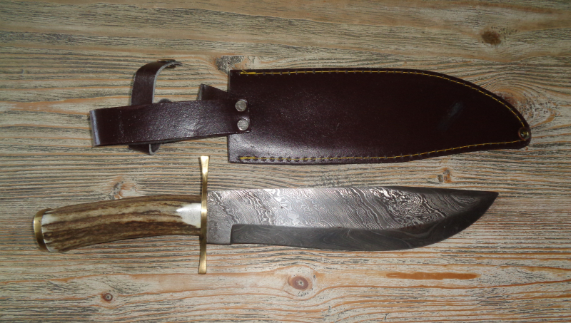 ALTES BOWIE MESSER DAMAST – Bild 2