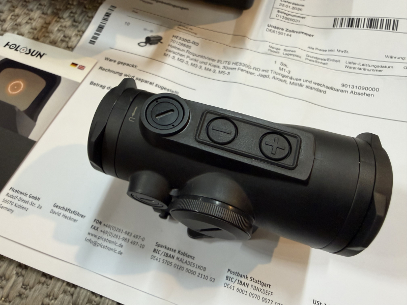 Holosun Rotpunktvisier ELITE HE530G-RD – stampa 3