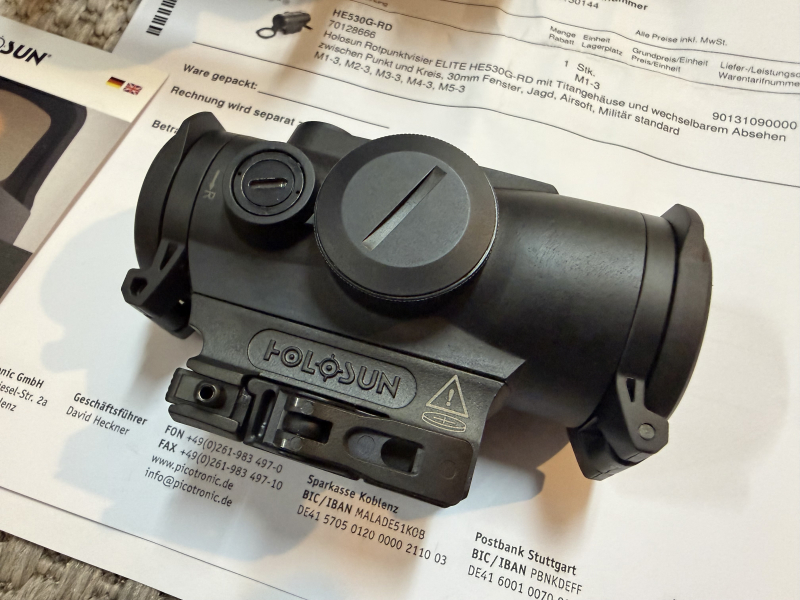 Holosun Rotpunktvisier ELITE HE530G-RD – stampa 2