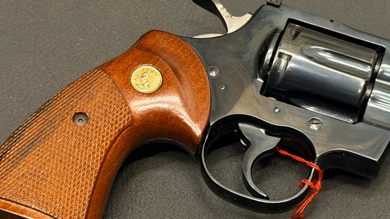 Colt Python .357 Magnum 6" Revolver | Baujahr 1977 | Holzgriffschalen | guter Zustand – Bild 5
