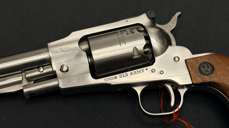 Ruger Old Army Stainless .44BP (BlackPowder) Vorderlader Revolver | Beschuss 1976 | Mit Anleitung – Bild 3