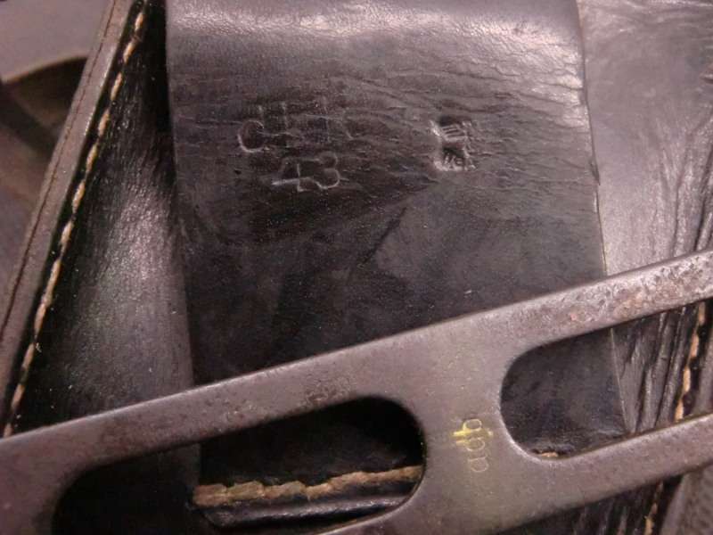 WKII Ledertasche für Gewehrgranatgerät des K98 dkk43 mit Schlüssel adb WaA4? – Bild 2