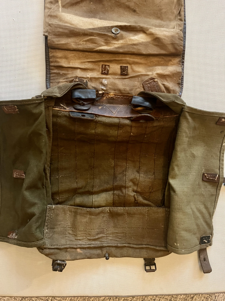 WK ll Tornister Affe Wehrmacht Fell Rucksack – Bild 5