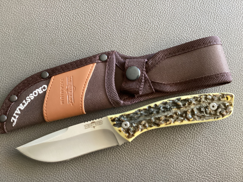 Wunderschönes Jagdmesser aus USA - für Praktiker! ANSEHEN! Mit Scheide. – Bild 2