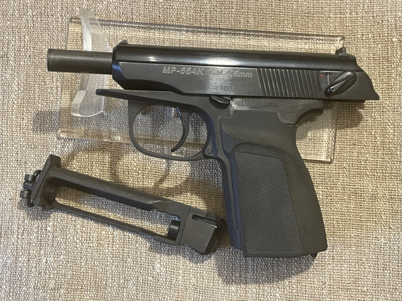 Baikal CO2 Ganzstahl Makarov Pistole MP-654K 4,5mm alte FWW Ausführung – Bild 3