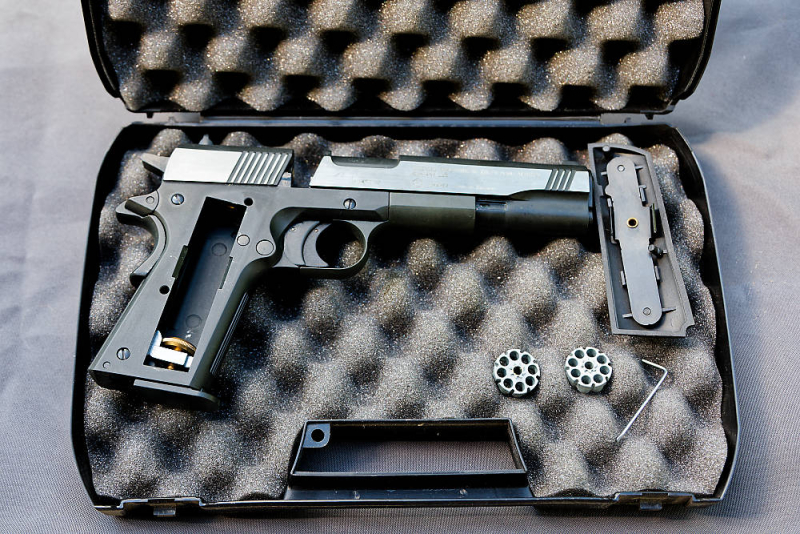 Colt Government 1911 A1 Dark Ops CO2-Pistole 4,5mm Diabolo (Umarex) - Neuwertig im Set! – Bild 3