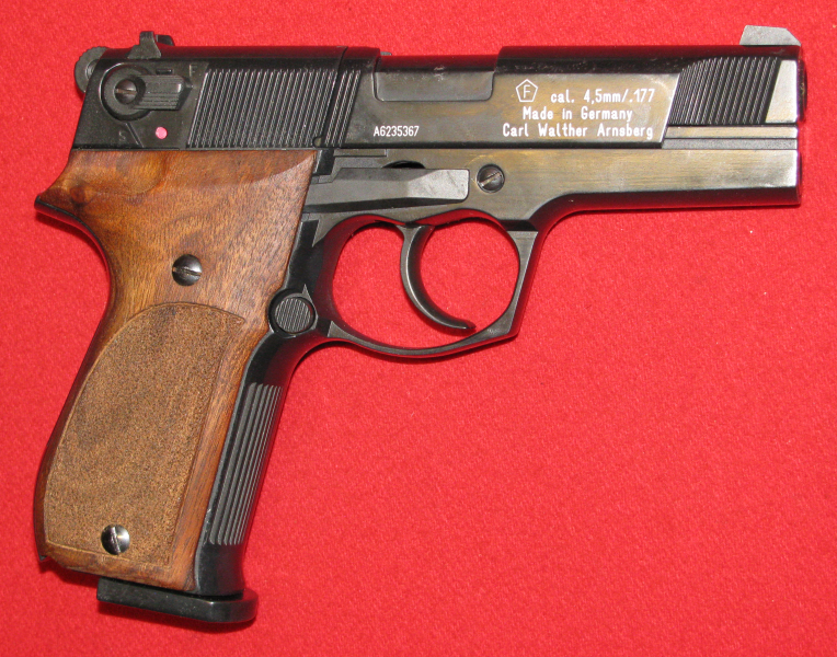 WALTHER CO2 Pistole, eine WALTHER CP 88 mit Holzgriffschalen in 4,5mm mit F - Zeichen – Bild 5