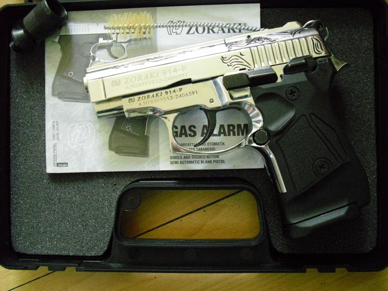 Zoraki 914,9mm PAK,chrom,graviert, im neuwertigen Zustand – billede 2