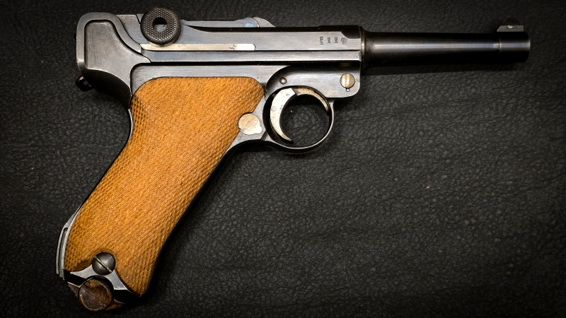Pistole DWM P08 Luger 1917 | 9mm Luger | komplett nummerngleich | nummerngleiches Magazin | P 08 – Bild 6