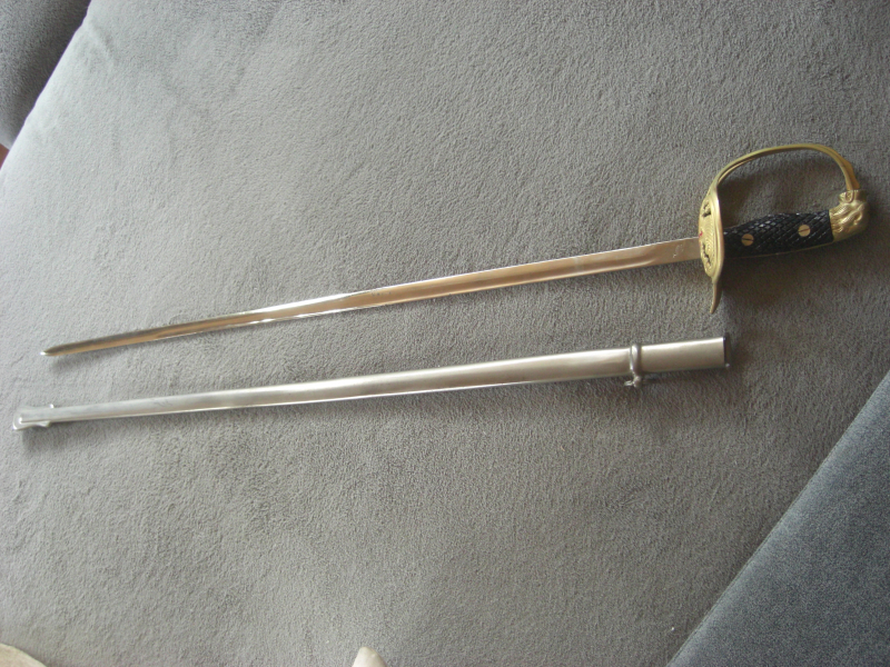 alter Degen Offiziere Spanien MOD 1943 feuervergoldet – Bild 3