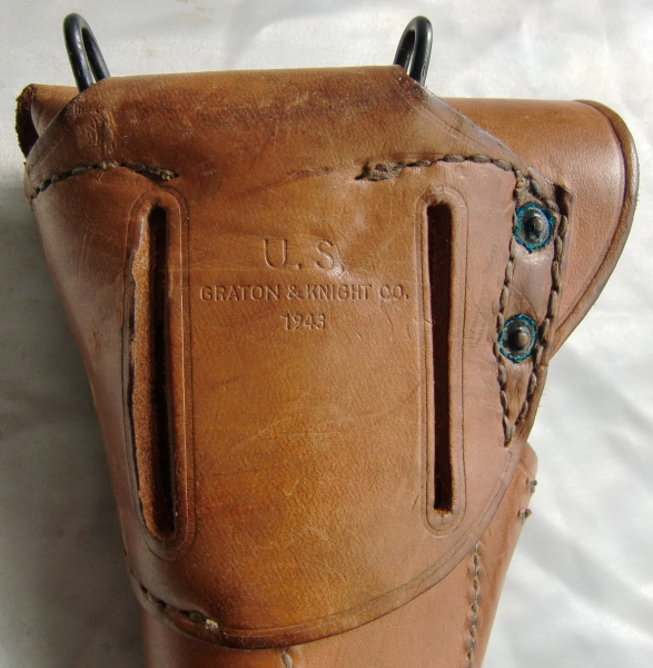 US-LEDERHOLSTER VON GRATON & KNIGHT Co. FÜR EINE COLT 1911, MIT DIV. STEMPELUNGEN, AB 1,--EUR!!! – Bild 3
