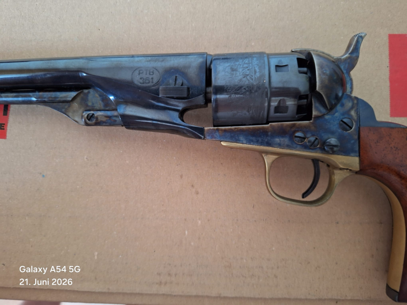 HEGE Westernrevolver Colt Army 1860-8 " Lauf PTB 361 – billede 4