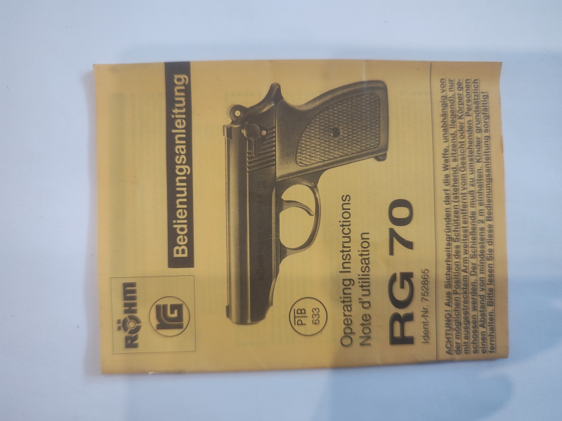 Röhm RG 70 *Schwarz* NEU und ungeschossen 315 K – zdjęcie 2