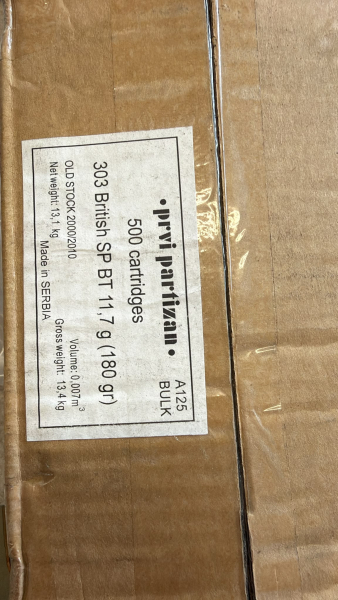 500 Stück Patronen Kal. 303 BT Prvi 180grs. TM – Bild 2