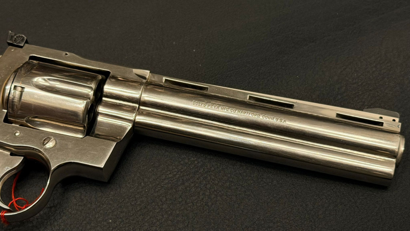 Colt Python .357 Magnum 6" Chrom | 1986 | Verstellbare Visierung | Holzgriffschalen | Made in USA – Bild 5