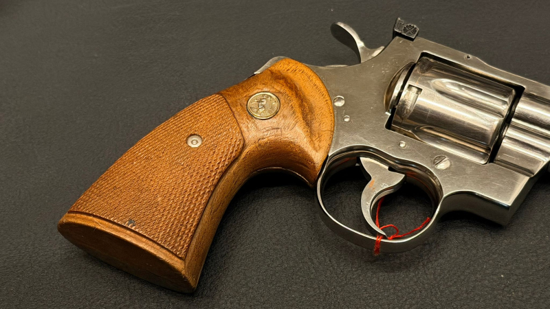 Colt Python .357 Magnum 6" Chrom | 1986 | Verstellbare Visierung | Holzgriffschalen | Made in USA – Bild 6