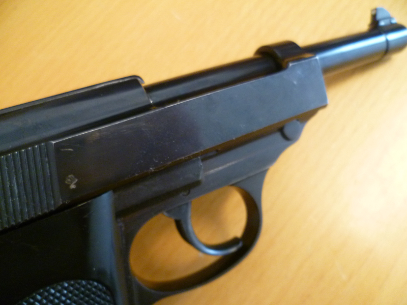 Pistole Walther P.38 Hochglanz / Stahlgriffstück WaA 359 9mm Luger – Bild 5