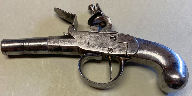 Ganzmetall-Steinschloss-Taschenpistole um 1760 – Bild 2