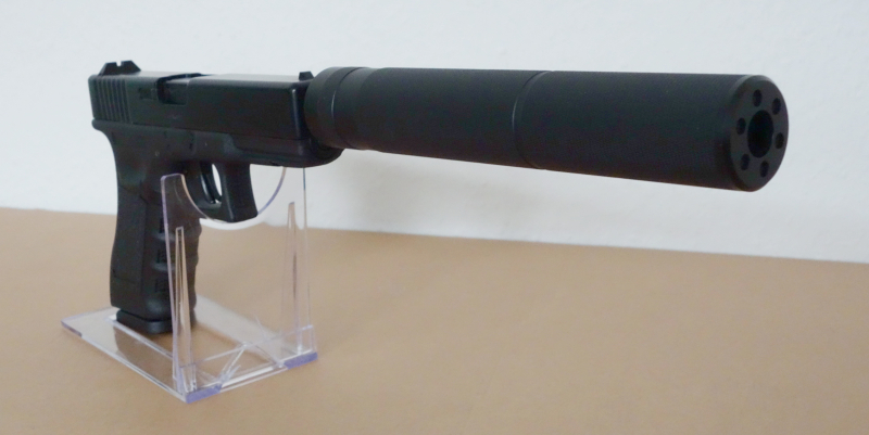Umarex Glock 17 mit Schalldämpfer Co2-Pistole Kaliber 4,5 mm Stahl BB / Diabolo Blowback – Bild 3