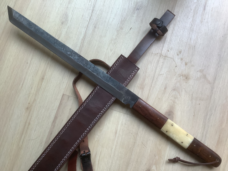 Langer Sax + Beil - Machete, Kurzschwert, Sax, Schwert – Bild 2