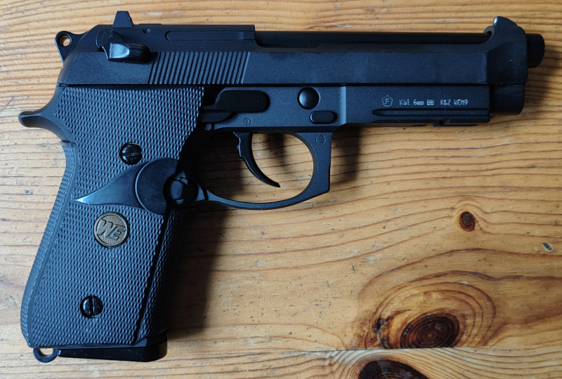 WE M9 Vollmetall GBB 6mm BB schwarz – Bild 3