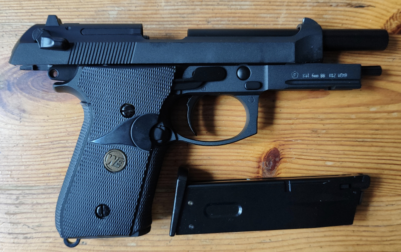WE M9 Vollmetall GBB 6mm BB schwarz – Bild 5