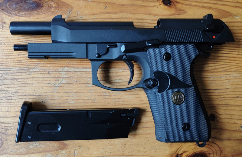 WE M9 Vollmetall GBB 6mm BB schwarz – Bild 4