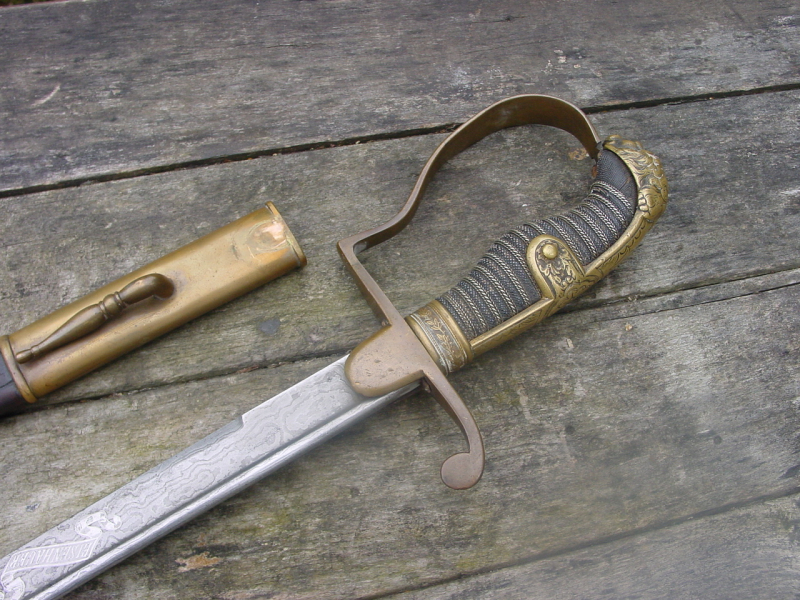 Löwenkopf Säbel Damast Klinge Eisenhauer – Bild 3