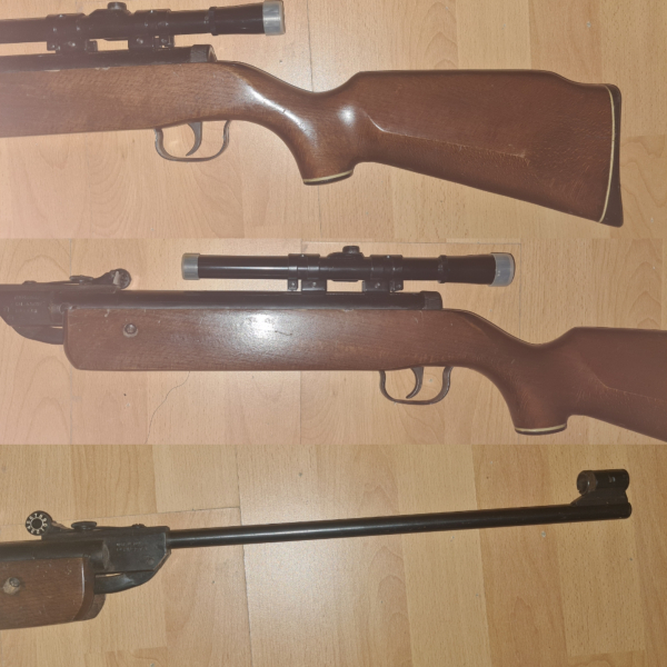 Luftgewehr Mod. 73 mit Zielfernrohr Crosmann 4x15 Norica Perfecta Knicklauf 4,5 mm/.177 – immagine 2