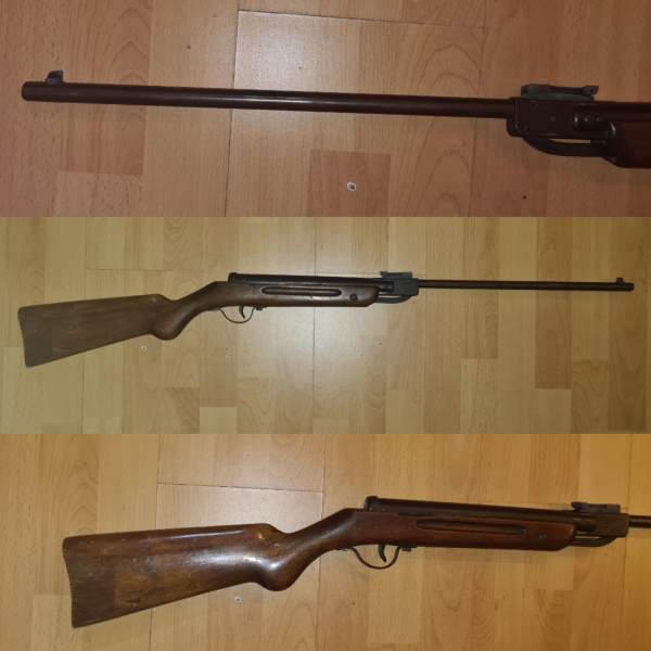 Luftdruckgewehr Wagria 4,5 mm/.177 – Knicklauf – OHNE F im Fünfeck alt Sammler evtl. Wehrsport WK2 – Bild 2