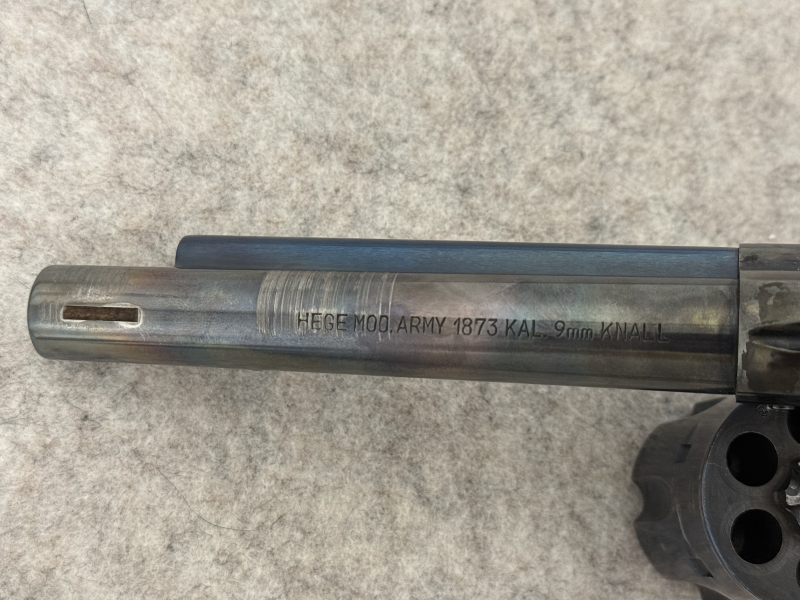 Cattleman 1873, 9mm R Knall, wunderschöner Western Schreckschussrevolver – Bild 3