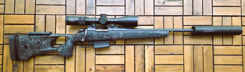 Bergara BA14 Repetierbüchse, Kal. .308 Win. Hawke ZF 2,5-10x50,Schalldämpfer, Gewehrgurt – billede 3