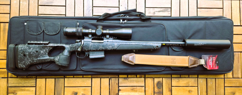 Bergara BA14 Repetierbüchse, Kal. .308 Win. Hawke ZF 2,5-10x50,Schalldämpfer, Gewehrgurt – billede 2
