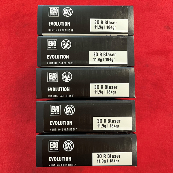 RWS .30 R Blaser EVOLUTION – 11,9g / 184gr - 100 Schuss - inkl. Versand – Bild 2