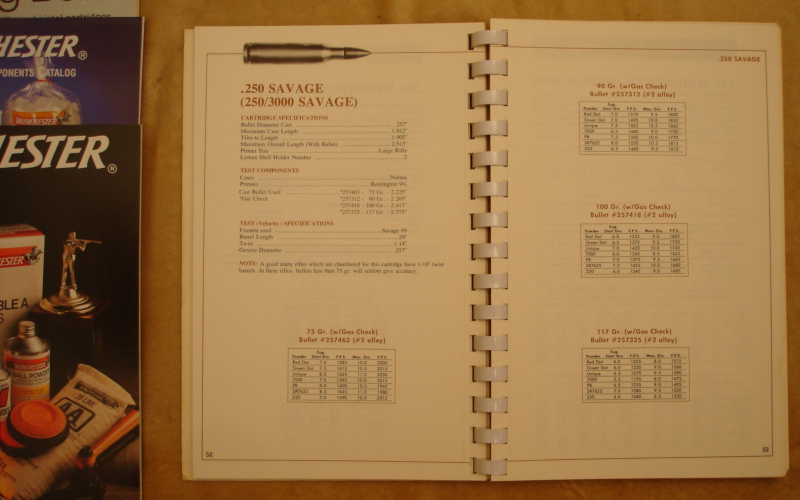 LYMAN Cast Bullet Handbook - 1973 - Ladedaten für Bleigeschosse - WINCHESTER Reloading Booklets – Bild 3