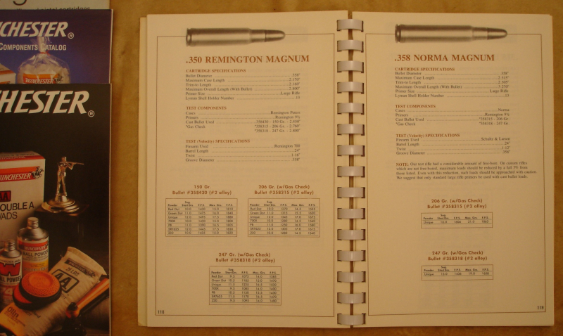 LYMAN Cast Bullet Handbook - 1973 - Ladedaten für Bleigeschosse - WINCHESTER Reloading Booklets – Bild 2