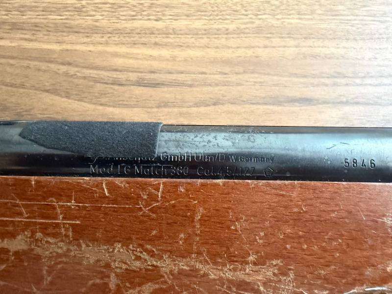 Matchluftgewehr (Seitenspanner) Anschütz Mod. LG 380 – Bild 4