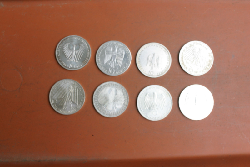 Silber Münzen alte 10 DM Sonderprägungen von 87-96 – Bild 2