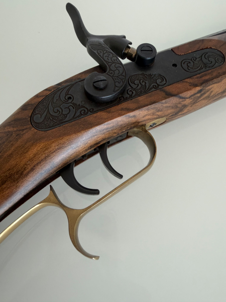 Perkussionsbüchse Dikar Hawken Schwarzpulver 45 Achtkantlauf 45 Blackpowder – Bild 3