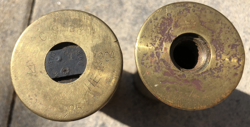 2x Deutsche 3,7cm Abkomm-Patronen Deko WK2 – nuotrauka 3